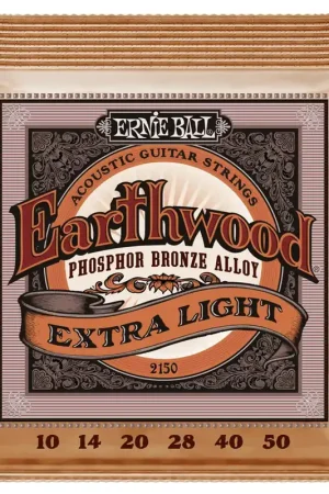 Ernie Ball 2150 Corde per Chitarra Acustica Earthwood Extra Light Phosphor Bronz Compra Oggi Stesso