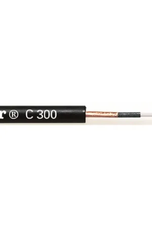 Cavo chitarra con carbon screen 1 x 0,22 mm² - nero - 100 m Occasione