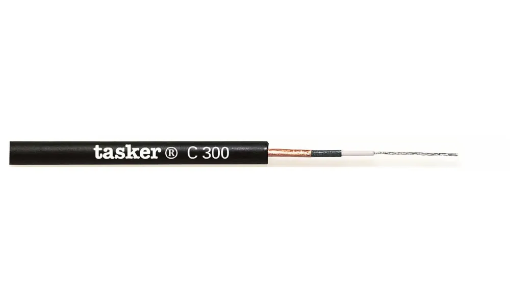 Cavo chitarra con carbon screen 1 x 0,22 mm² - nero - 100 m Occasione