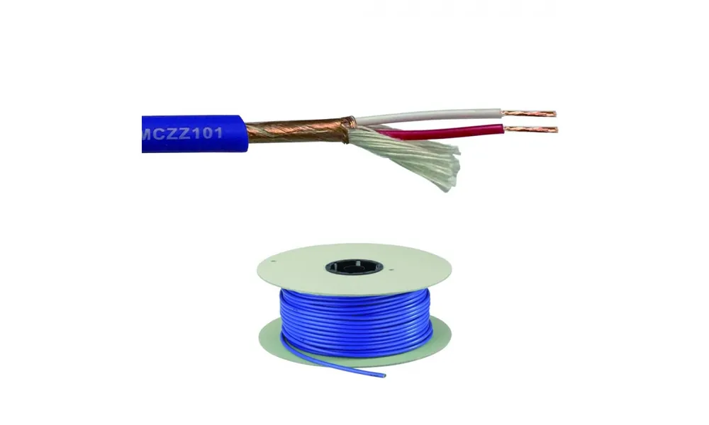 Bobina 100mt di cavo microfonico "standard quality" colore blu Offerta Speciale