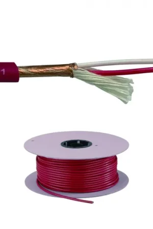 Offerta Limitata Bobina 100mt di cavo microfonico "standard quality" colore rosso