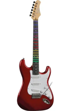 Eko S-300 chitarra elettrica con Visual Note | Chrome Red Prezzo Basso