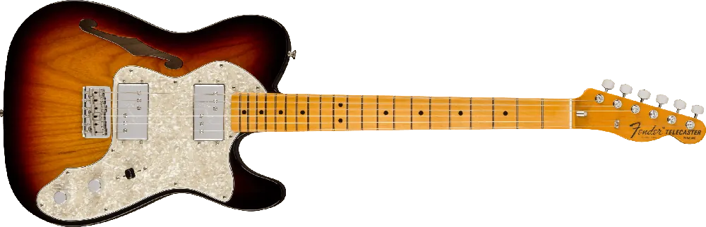 A Buon Prezzo Fender American Vintage Ii 1972 Telecaster Thinline, Maple Fingerboard, 3-color Sunburst - 0110392800 - WN 885978840885
